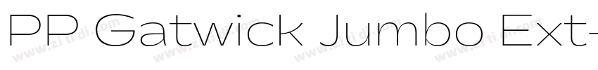 PP Gatwick Jumbo Ext字体转换